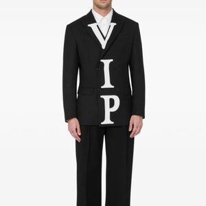 Moschino VIP Blazer Brand New Jacket US38 Mens Medium Black, Capsule Collection